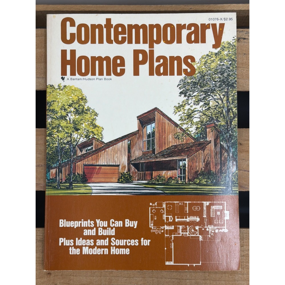 Contemporary Home Plans‎ 1978 Vintage Architecture Blueprint Book Hudson Guides